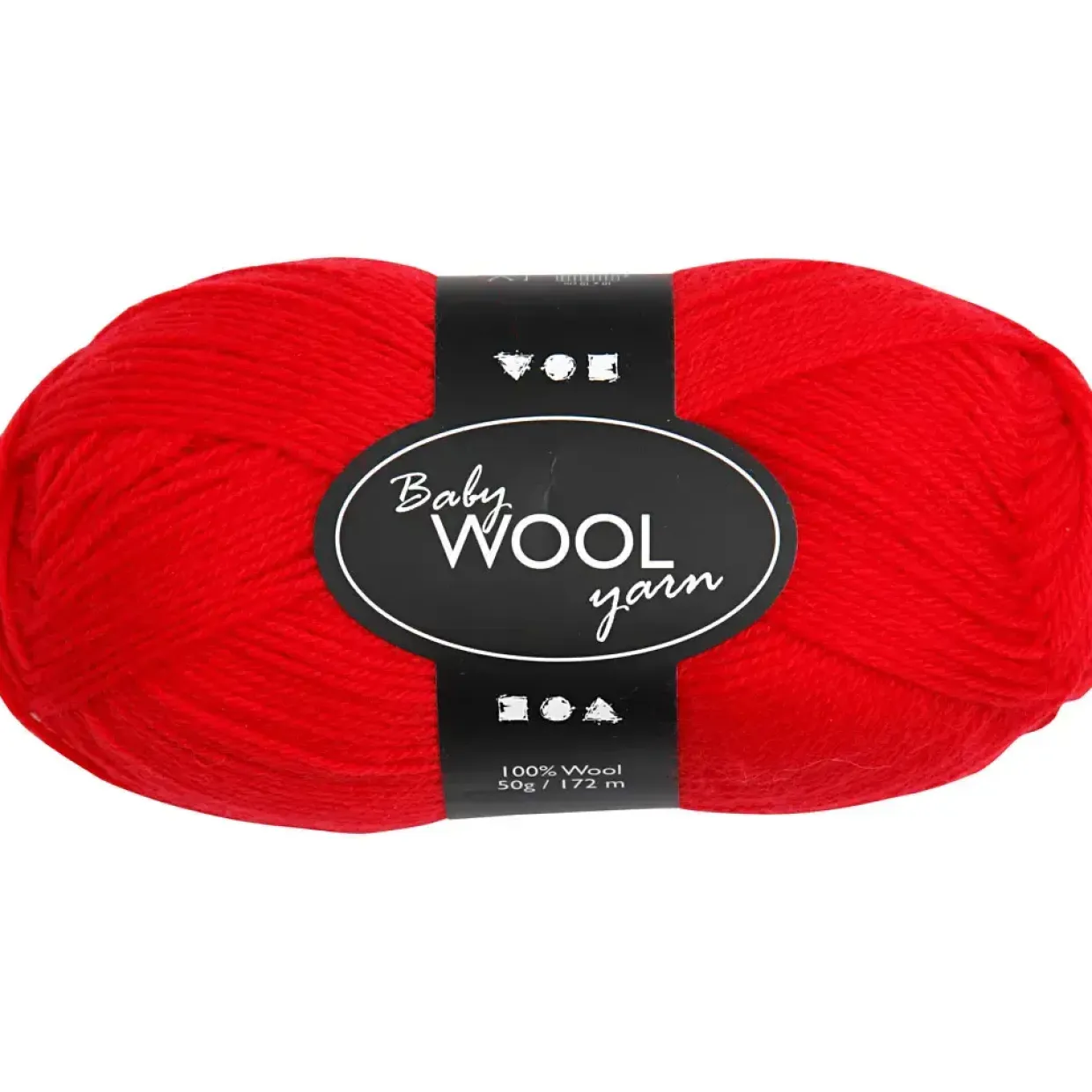 Babygarn længde 172 meter rød NM 14|4 - 50 gram