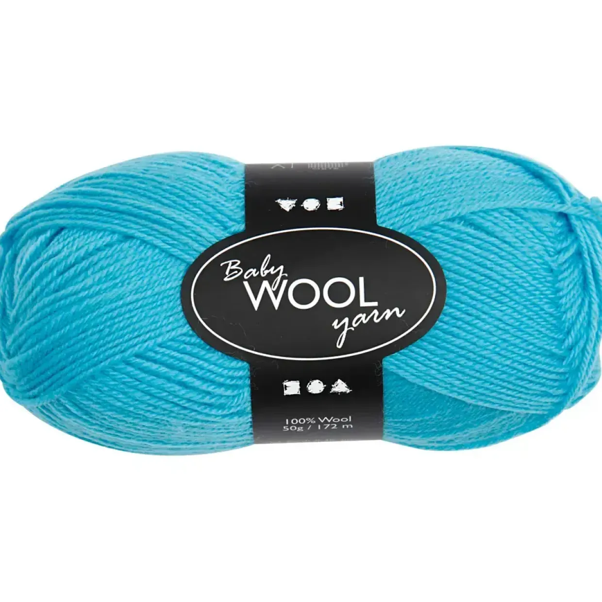 Babygarn turkis længde 172 meter NM 14|4 - 50 gram