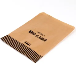 Bagerpose 1,5 kg ribbet brun Friskbagt brød og kager - 1000 stk
