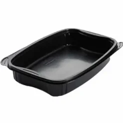 Bakke Bistro 1-rum 980ml L254xB174xH42mm PP Sort - 6 ps x 50 stk/krt