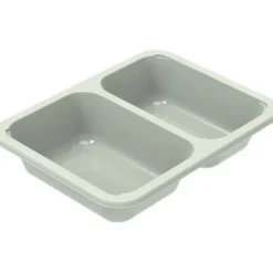 Bakke, C 2171-2A, 17x12,6x3,4cm, 420 ml, evolve, CPET, 2-rums, 230/190 ml, standard serie, biret - 744 stk