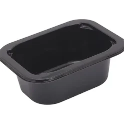 Bakke, C 2099-1A, 9,9x7,4x3,5cm, 130 ml, sort, CPET, 1-rums, standard serie, biret - 2112 stk