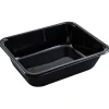 Bakke, C 2227-1F, 22,7x17,8x6cm, 1660 ml, sort, CPET, 1-rums, 1660 ml, standard serie, hovedret - 336 stk