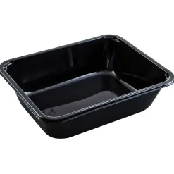 Bakke, C 2227-1F, 22,7x17,8x6cm, 1660 ml, sort, CPET, 1-rums, 1660 ml, standard serie, hovedret - 336 stk