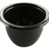 Bakke, 6cm, Ø9,5cm, 215 ml, sort, CPET, 1-rums - 1536 stk