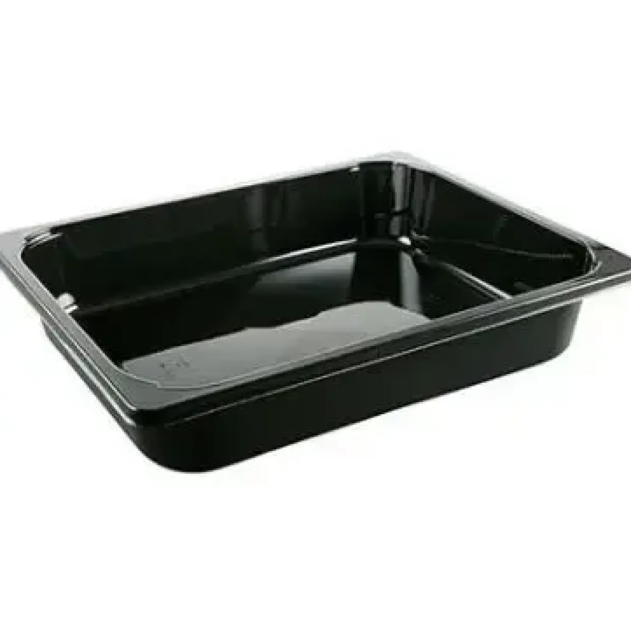Bakke 1/2 GN C2325-1C 1-Rum 3885ml L325xB265xH60mm CPET Sort - 124 stk/krt
