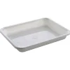 Bakke, hvid, C-PET, Standard serie, 1-rums, hovedret, 900 ml, 22,70 x 17,80 x 3 cm - 368 stk