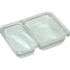 Bakke, klar, A-PET, Standard serie, 2-rums, biret, 215/315 ml, 17,10 x 12,70 x 3,80 cm - 816 stk