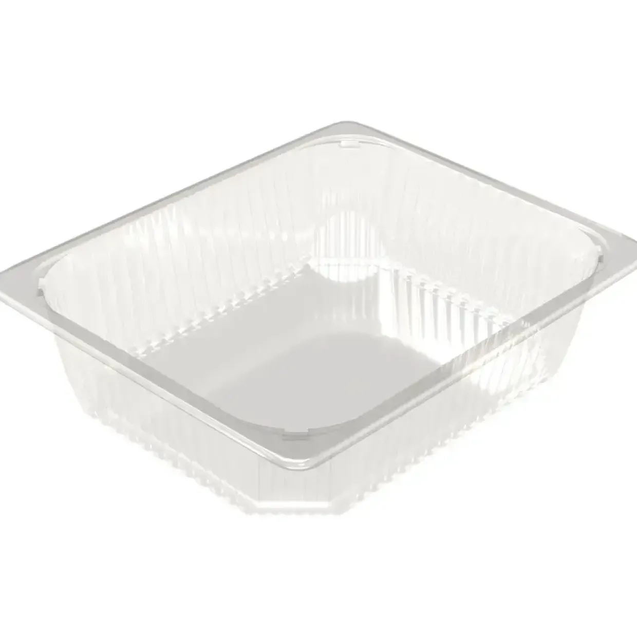 Bakke, K 2327-80T, 32,5x26,5x8cm, 4850 ml, klar, APET, 1-rums, 4850 ml, standard serie, 1/2 GN - 96 stk