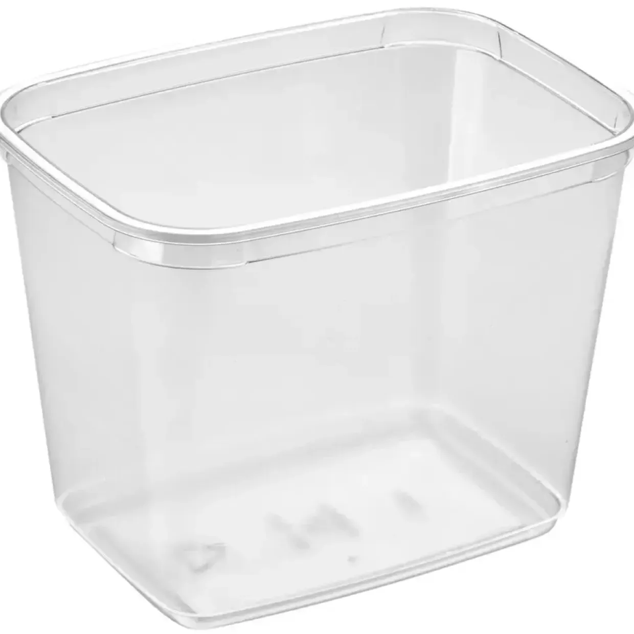 Bakke, M 68-100, 14,1x10,4x10,9cm, 1000 ml, klar, APET, 1-rums, standard serie, hovedret - 560 stk