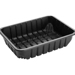 Bakke - P 78-50A - 1-rums - 22x17,1x4,9cm - 1320ml - Sort - PP - 496 stk