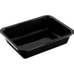 Bakke 1-rum 2227-1D 1415 ml 227x178x50 mm CPET Sort - 360 stk/krt