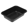 Bakke 1-rum 2187-1G 765 ml 187x137x45 mm CPET Sort - 432 stk/krt