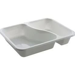 Bakke 22,7x17,8x4,3cm 1115 ml hvid CPET 2-rums 430|685 ml standard serie med S-deling hovedret - 360 stk
