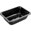 Bakke, 17,1x12,7x5cm, 665 ml, sort, CPET, 1-rums, standard serie, biret - 696 stk