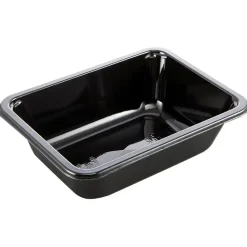 Bakke, 17,1x12,7x5cm, 665 ml, sort, CPET, 1-rums, standard serie, biret - 696 stk