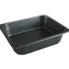 Bakke, 32,6x26,7x8cm, 4895 ml, sort, PP, 1-rums, 1/2 GN - 92 stk