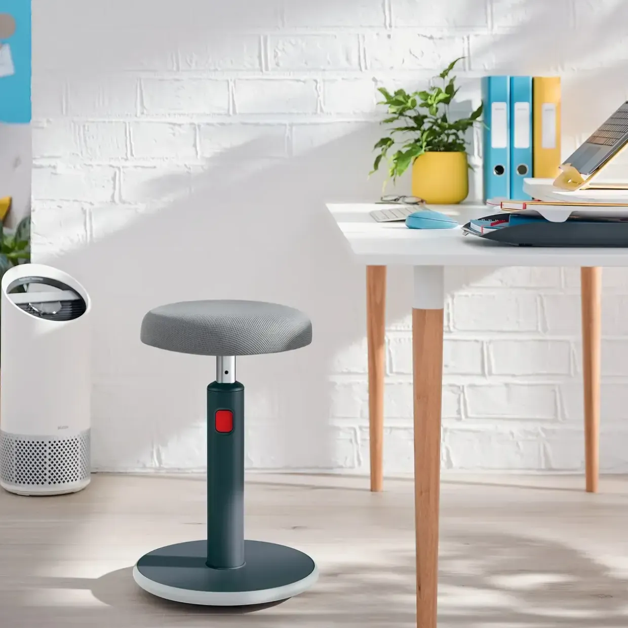 Balancestol - Leitz Ergo - Sid-stå Cosy - Grå