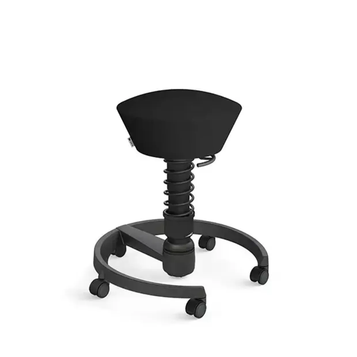 Balancestol - Swopper med hjul - Comfort+ - Sort - 520-660 mm siddehøjde
