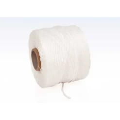 Ballepressegarn hvid 3-slået med rør krydsspole 4mm 270m pr rl - 6 stk