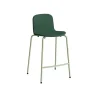 Barstol ADD Helbetrukket grønt tekstil, grønne ben