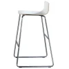 Barstol Cafe VII Hvid laminat / Krom