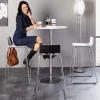 Barstol Cafe VII Sort laminat / Krom