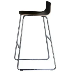 Barstol Cafe VII Sort laminat / Krom