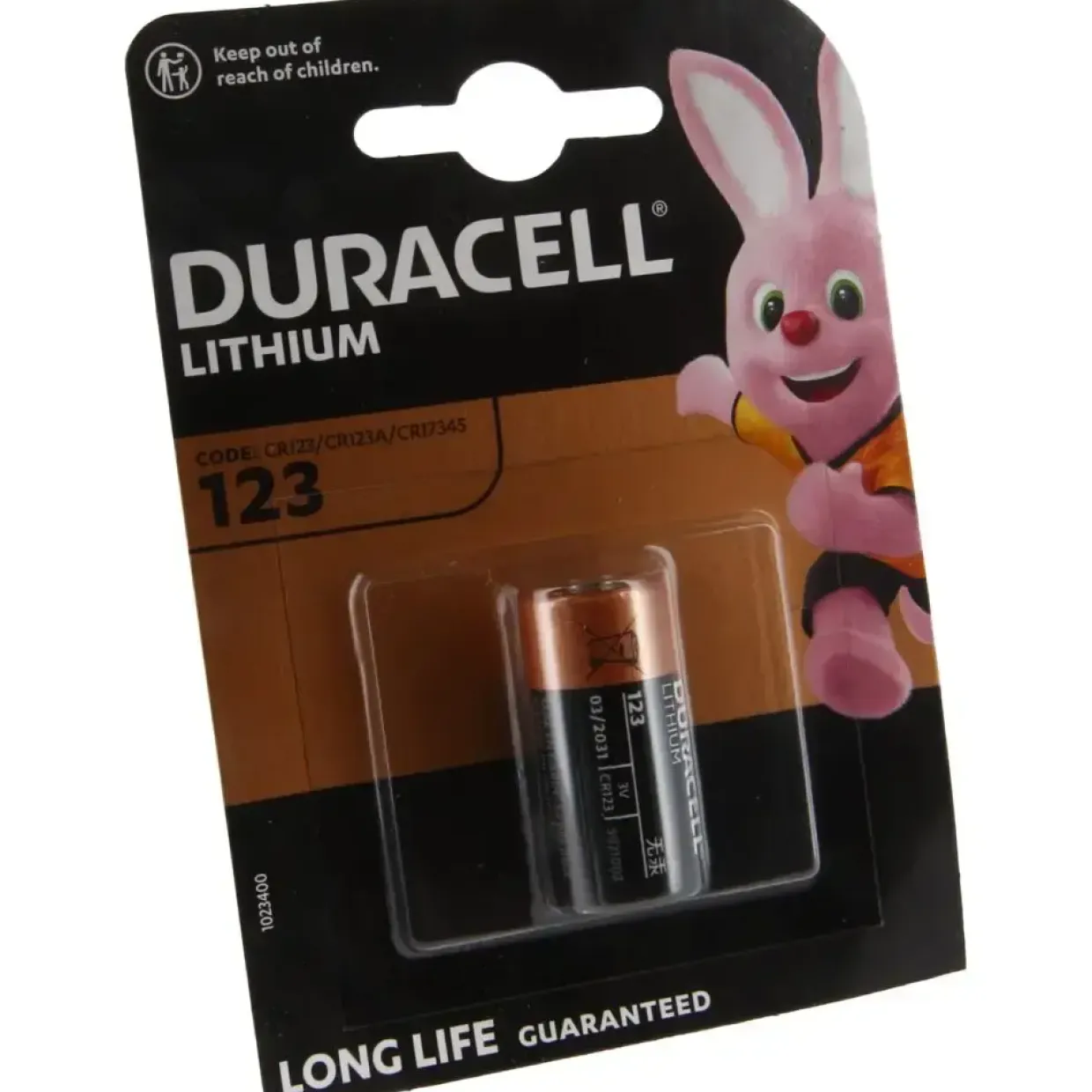 Batteri - Duracell CR123A - Lithium