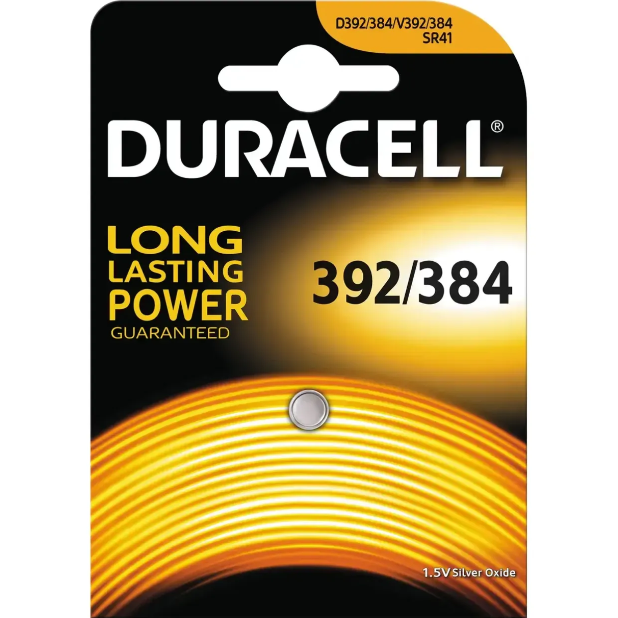 Batteri Duracell 392/384 1,5V Silver Oxide 1stk/pak