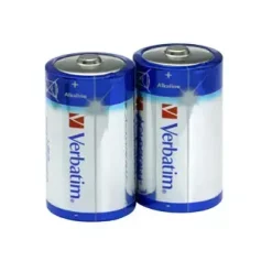 Batteri D Verbatim Alkaline LR20 1,5V - 2 stk