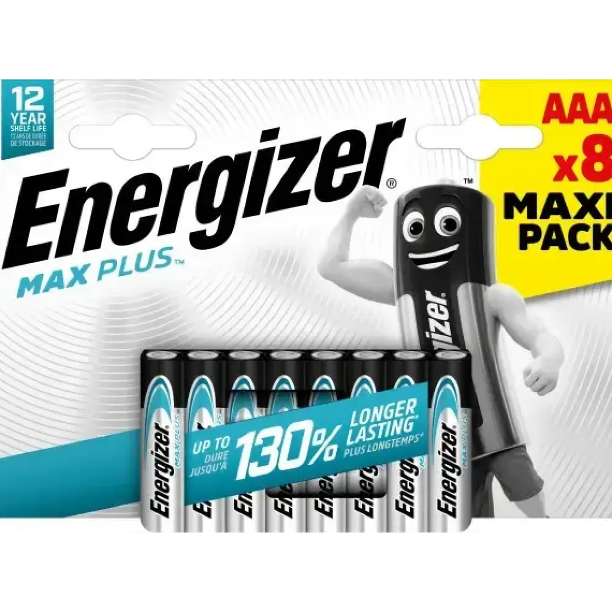 Batterier AAA Energizer Max Plus E92 (8-pack)