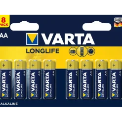 Batterier AA Varta Longlife - 8 stk