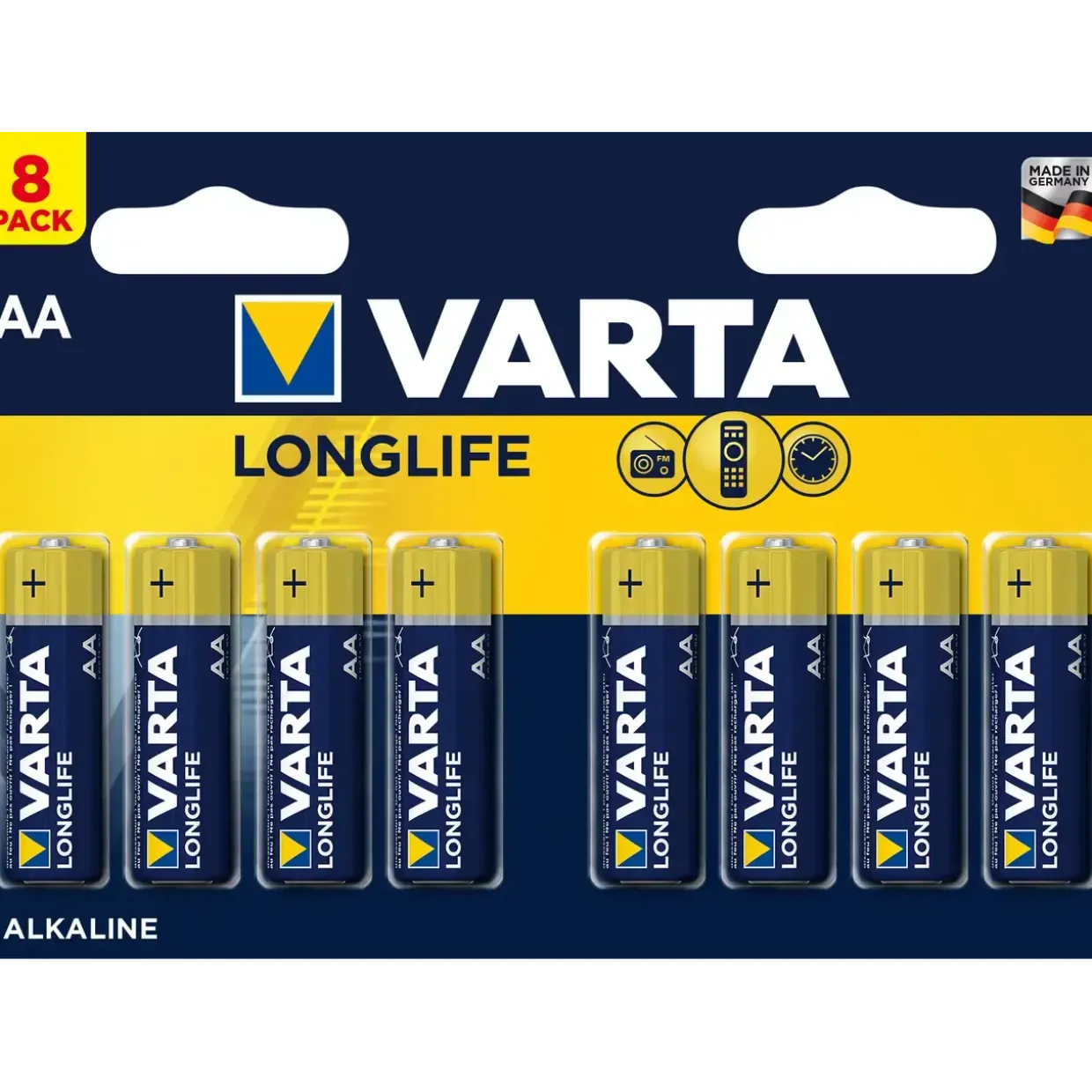 Batterier AA Varta Longlife - 8 stk