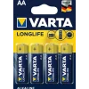 Batterier AA, Varta Longlife - 4 stk