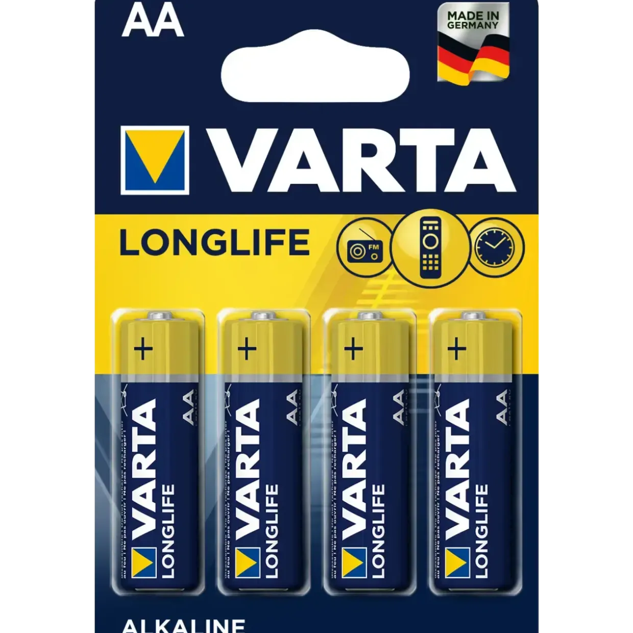 Batterier AA, Varta Longlife - 4 stk