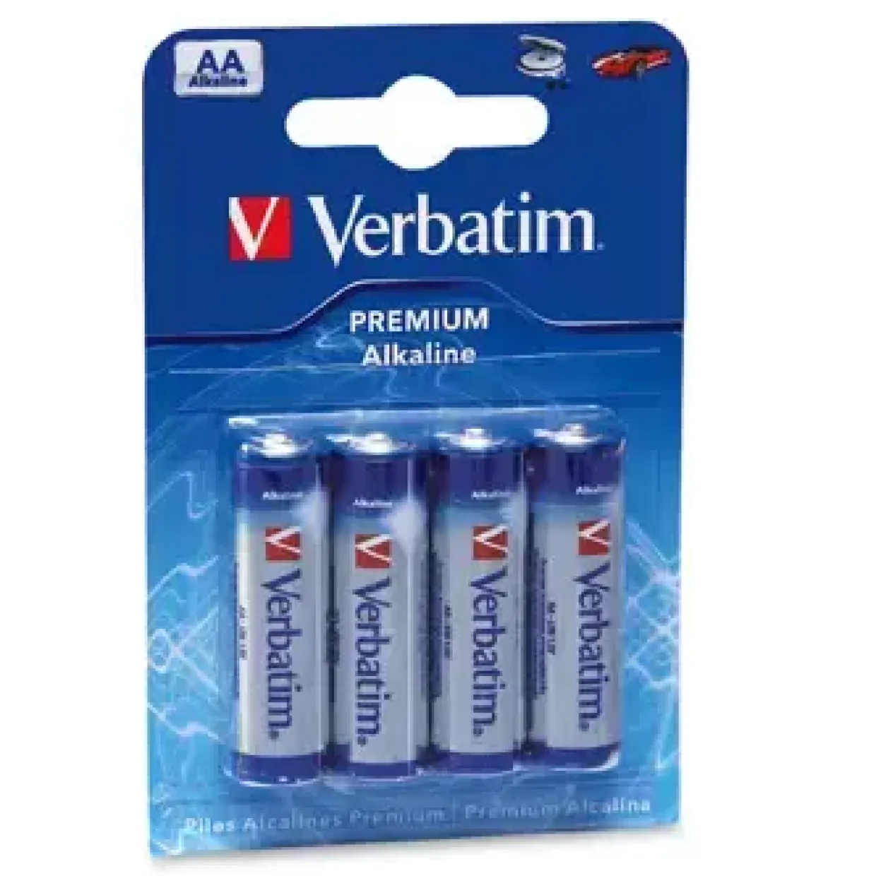 Batterier LR6|AA alkaline Verbatim 1,5V (4)
