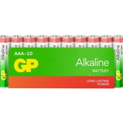 Batteri, GP Red, Alkaline, AAA, 10-pak