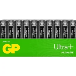 Batteri, GP Ultra Plus, Alkaline, AAA, 1,5V, 40-pak - 40 stk