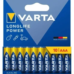 Batteri, Varta, AAA Longlife Power pakke a 10 stk