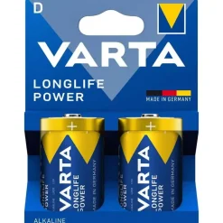 Batteri, Varta, D Longlife Power pakke a 2 stk