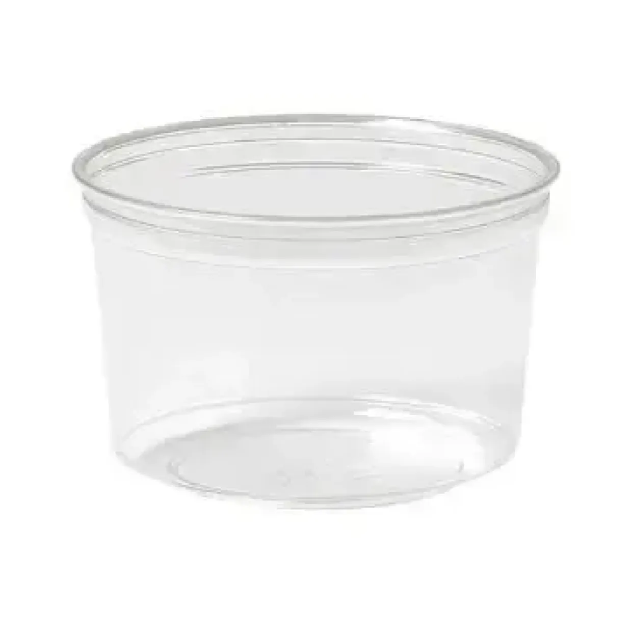 Bæger Crystal Deli 500 ml Ø116x75 mm Rund Kraftig RPET Klar - 10 ps x 35 stk/krt
