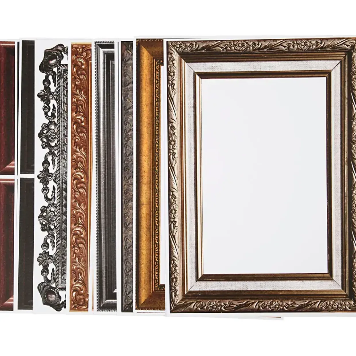 Billedrammeark – 26,2x18,5 cm – Metallic farver – 16 ark – Karton 230 g