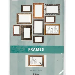 Billedrammeark – 26,2x18,5 cm – Metallic farver – 16 ark – Karton 230 g