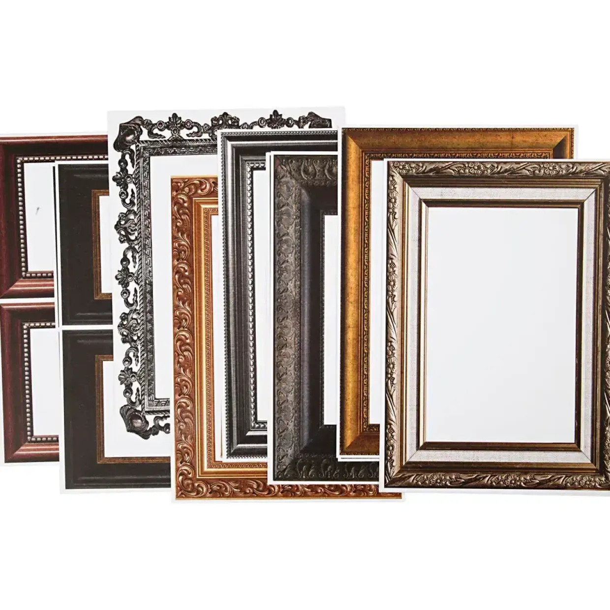 Billedrammeark – 26,2x18,5 cm – Metallic farver – 16 ark – Karton 230 g