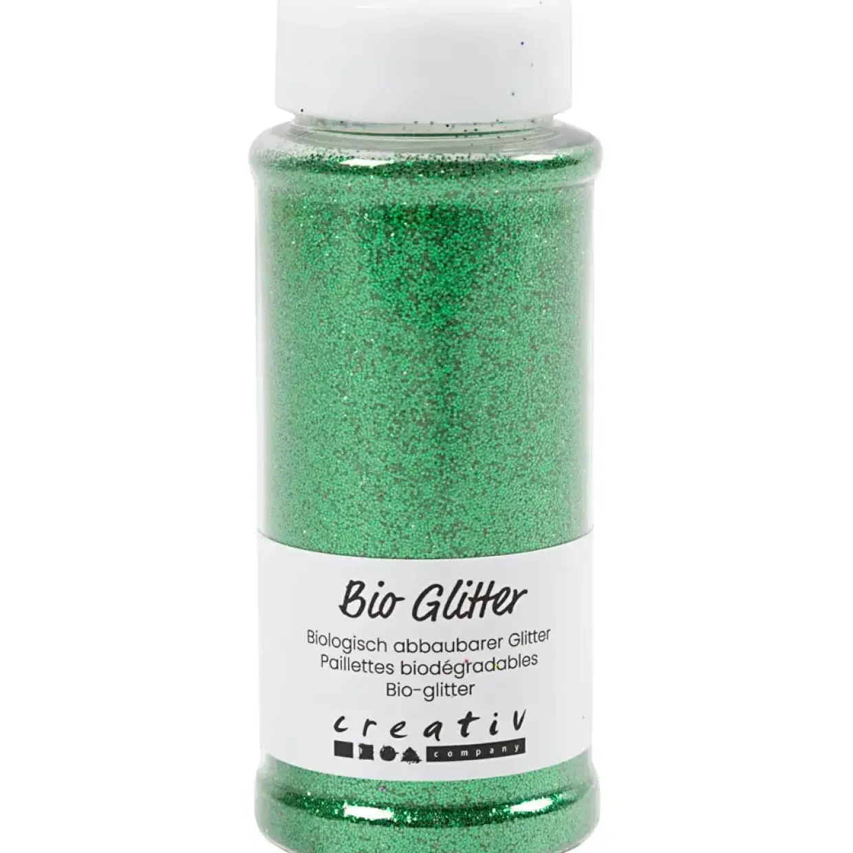 Bio-glitter, grøn, 110 g - 1 stk
