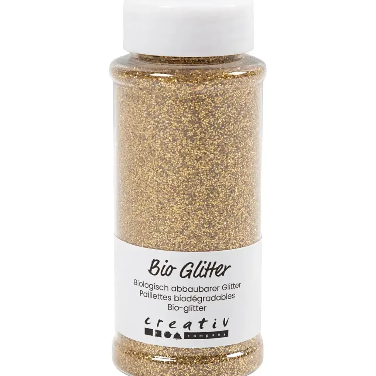 Bio-glitter, guld, 110 g - 1 stk
