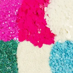 Bio Glitter & Pailletter, pastelfarver, 6x5 g - 1 pak