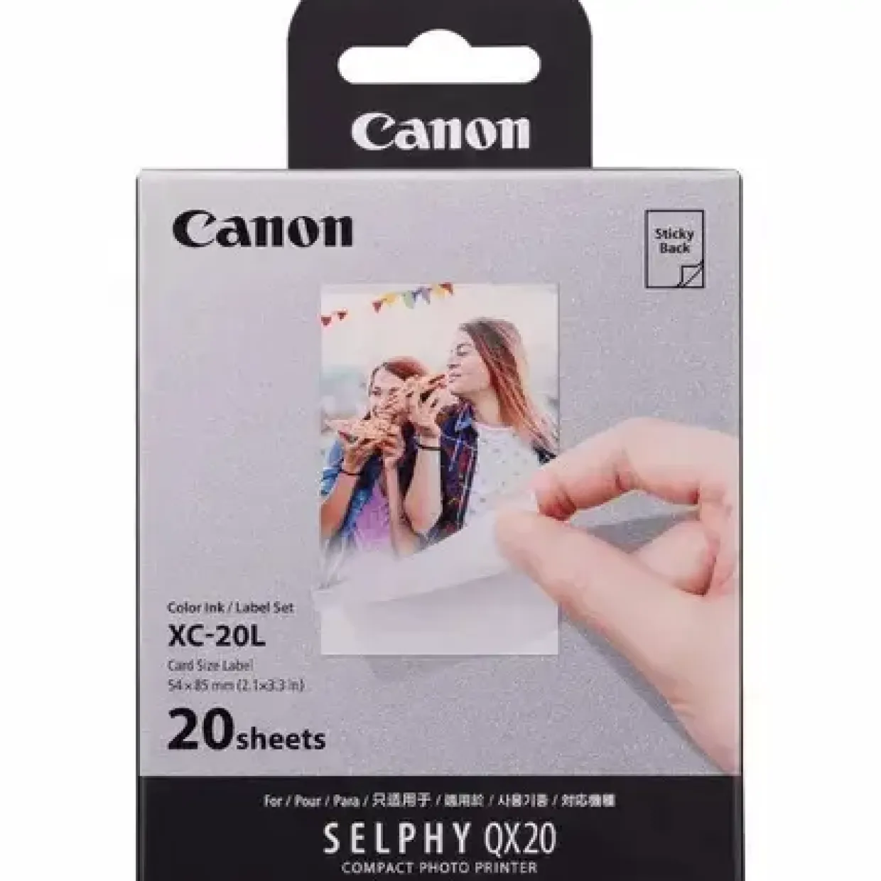 Blæk- og Papirsæt til foto - Canon XC-20L - 54 x 85 mm - 20 prints