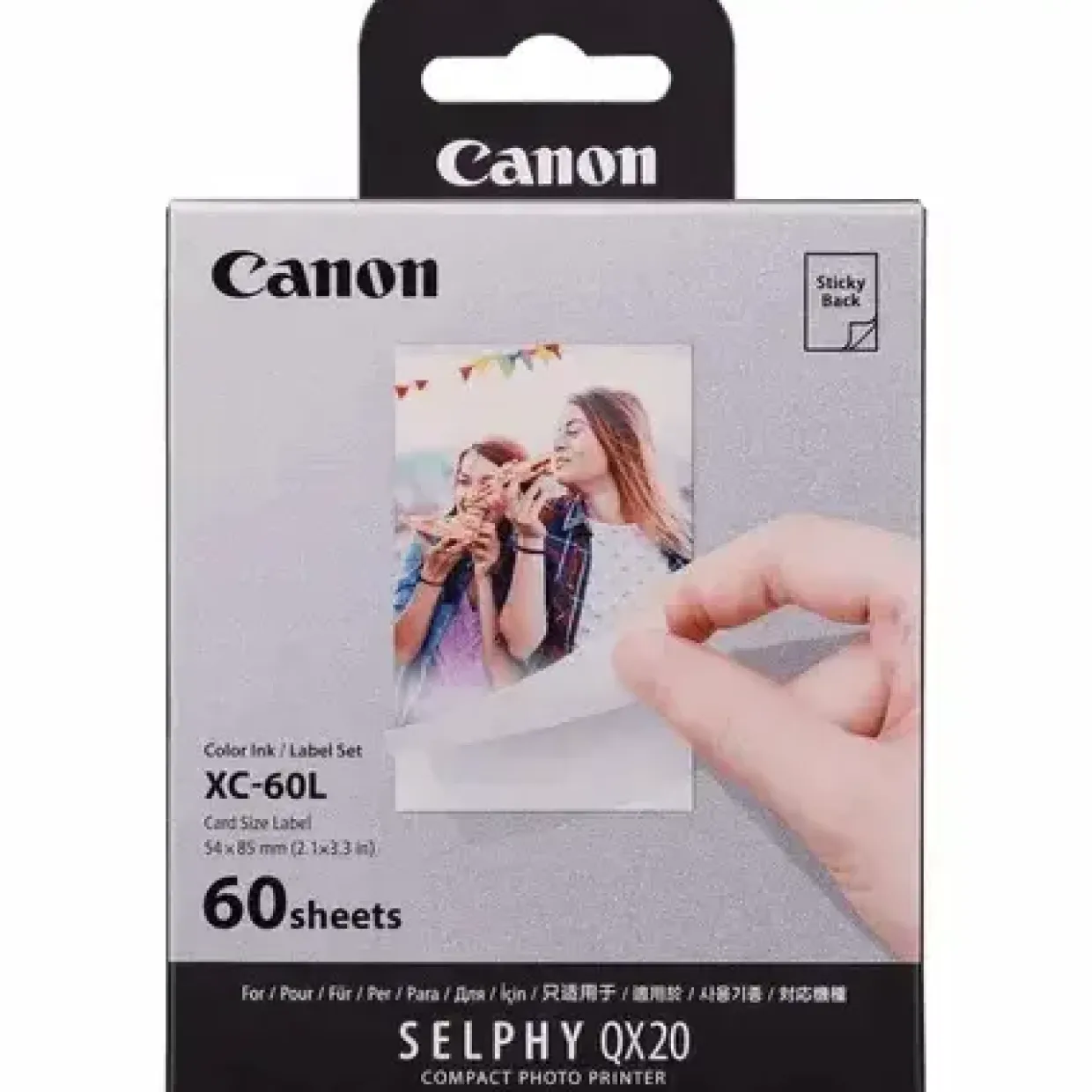 Blæk- og Papirsæt til fotoprint - Canon XC-60L - 54 x 85 mm - 60 prints